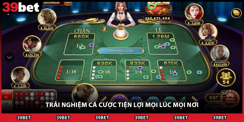 Trải nghiệm cá cược tiện lợi mọi lúc mọi nơi